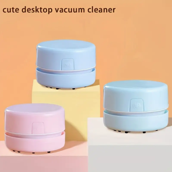 Cute Mini Crumb Vacuum, Desktop Vacuum For Office Desk, Desk Dust Cleaning Trolley Keyboard Desktop Duster Confetti Pencil Eraser Duster, Handheld Vacuum Cleaner For Cleaning Crumbs, Dust, Keyboards, Cars